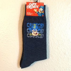 Cap’n Crunch Blue Men’s Novelty Crew Socks